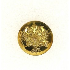 Пуговица гербовая, диаметр 18 мм, латунь, Русский императорский флот, образец 1904 года. Вариант 1